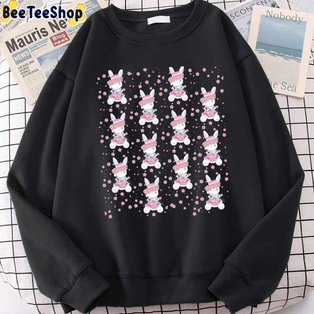 Rabbit Girl Ciel Purple Graphic Pattern Unisex T-Shirt Rabbit Girl Ciel Purple Graphic Pattern Unisex T-Shirt