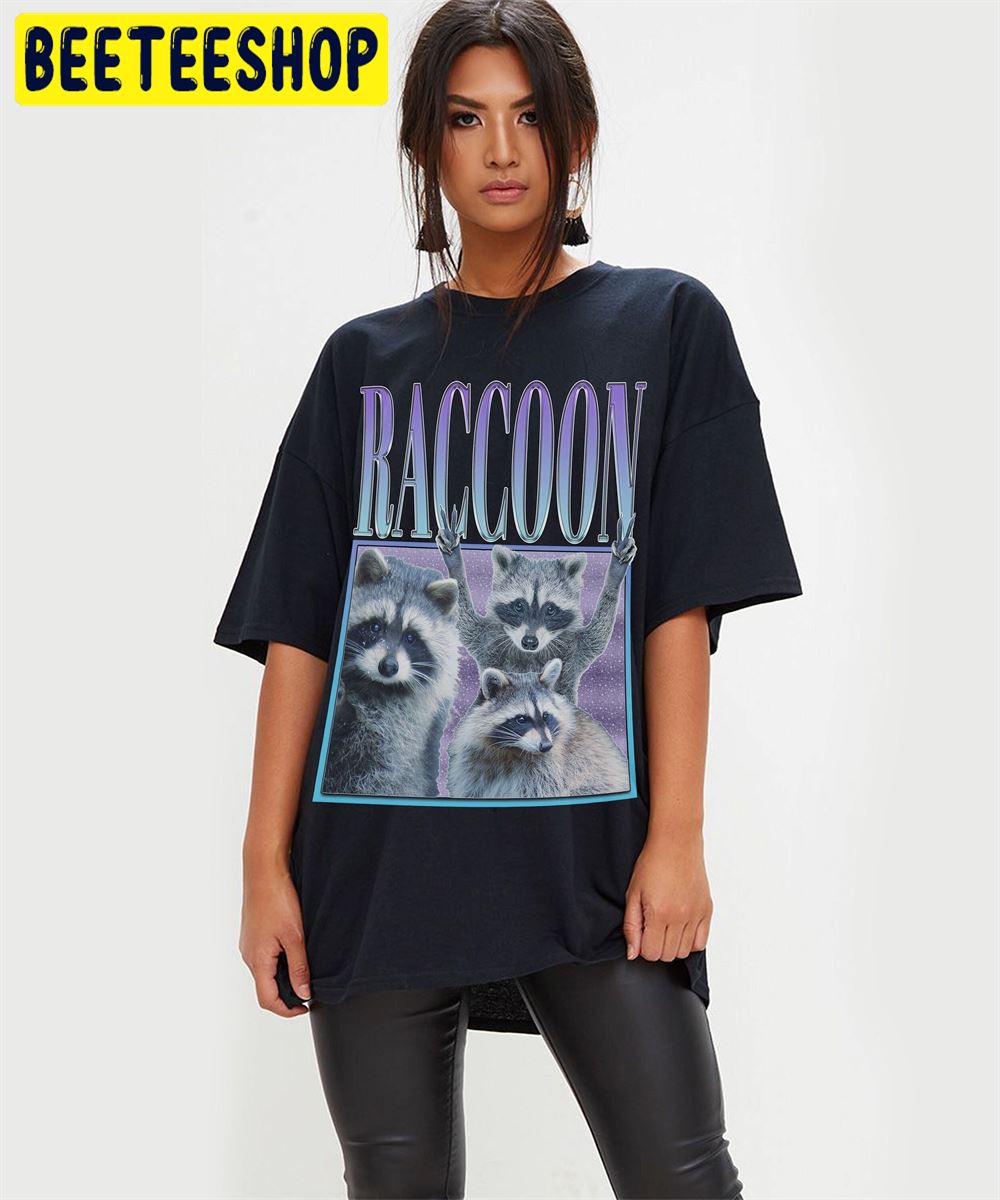 Raccoon Homage Retro Vintage Art Unisex T-Shirt Raccoon Homage Retro Vintage Art Unisex T-Shirt
