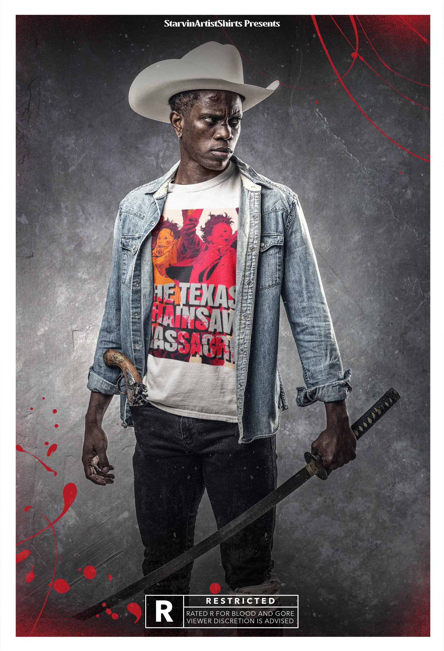 Red Chainsaw Texas Chainsaw Massacre Movie Halloween Unisex T-Shirt Red Chainsaw Texas Chainsaw Massacre Movie Halloween Unisex T-Shirt