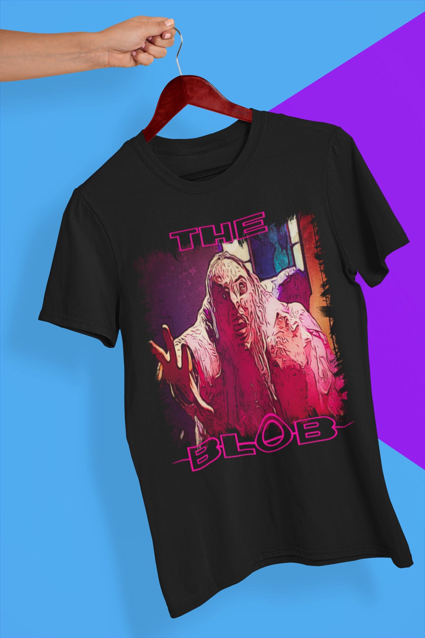 Red Retro The Blob Halloween Unisex T-Shirt Red Retro The Blob Halloween Unisex T-Shirt