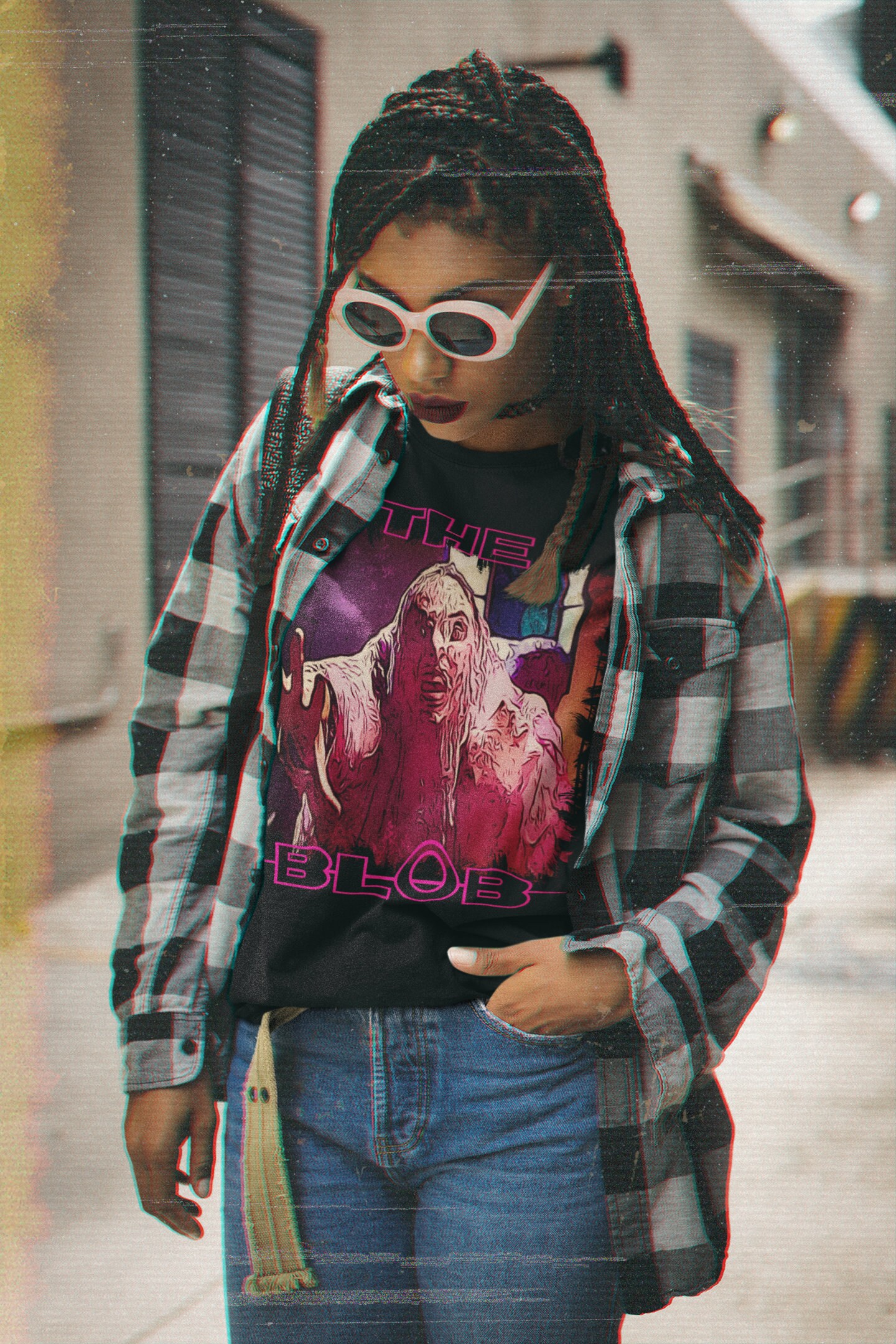 Red Retro The Blob Halloween Unisex T-Shirt Red Retro The Blob Halloween Unisex T-Shirt