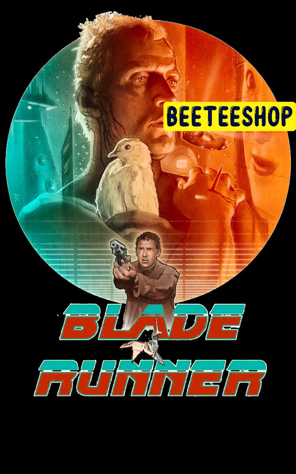 Retro Blade Runner Halloween Unisex T-Shirt Retro Blade Runner Halloween Unisex T-Shirt