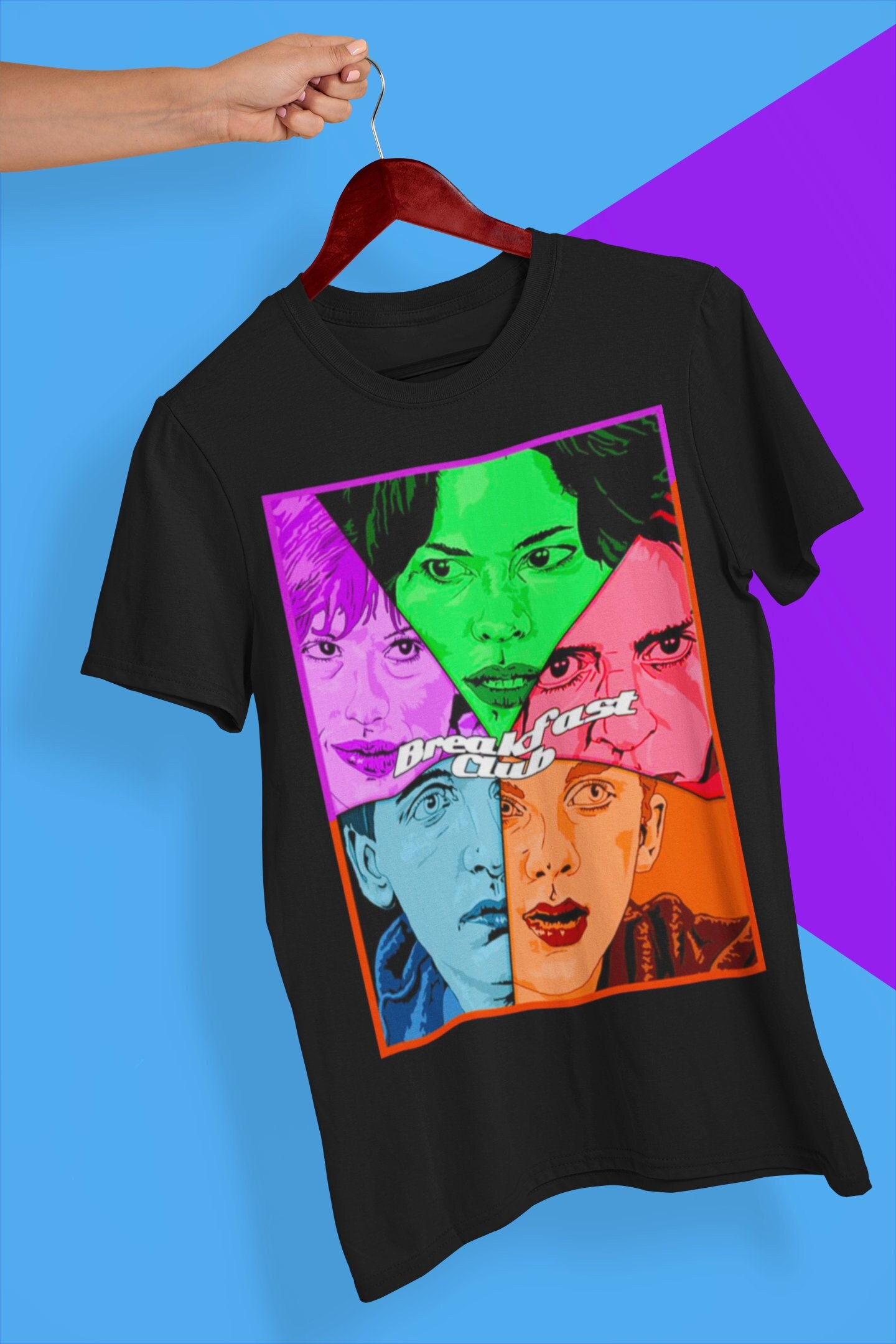 Retro Characters The Breakfast Club Movie Halloween Unisex T-Shirt Retro Characters The Breakfast Club Movie Halloween Unisex T-Shirt