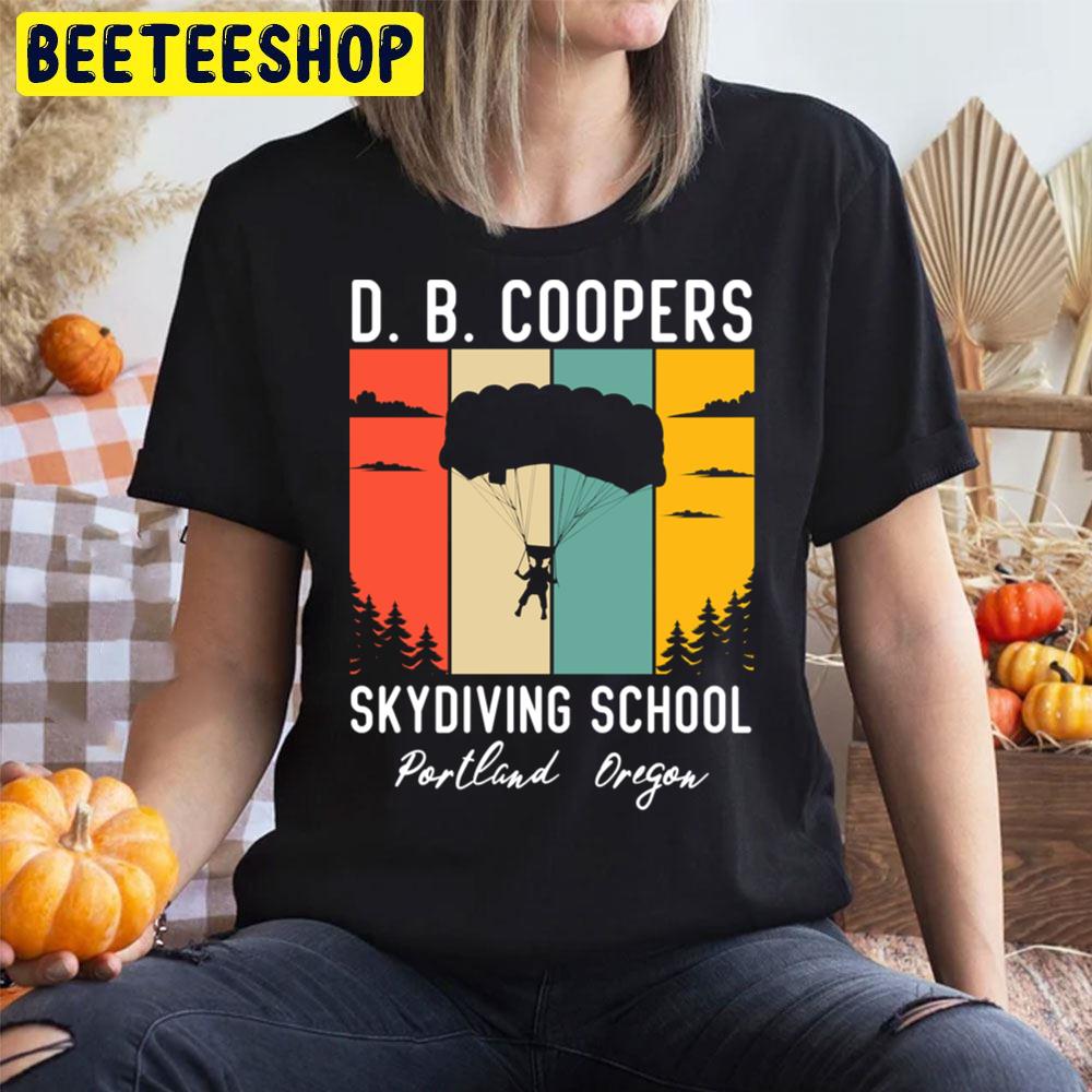 Retro D B Cooper Skydiving School Portland Oregon Unisex T-Shirt Retro D B Cooper Skydiving School Portland Oregon Unisex T-Shirt