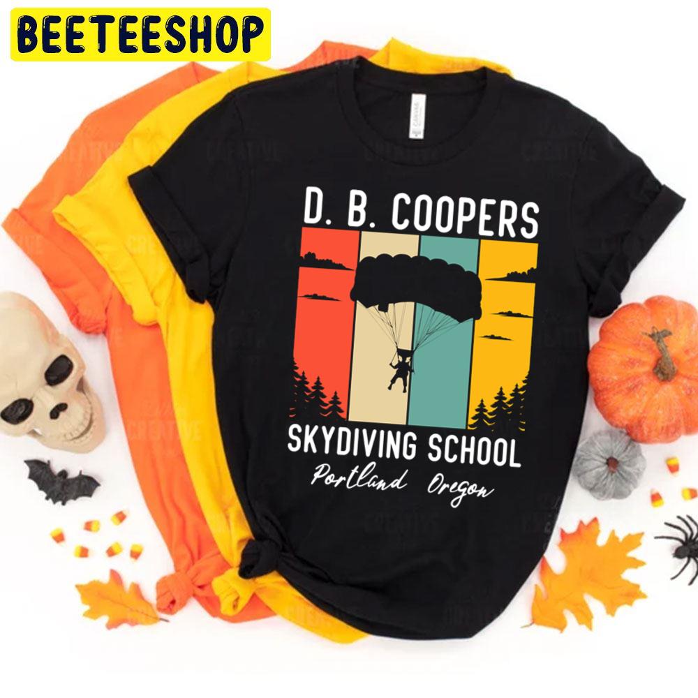 Retro D B Cooper Skydiving School Portland Oregon Unisex T-Shirt Retro D B Cooper Skydiving School Portland Oregon Unisex T-Shirt