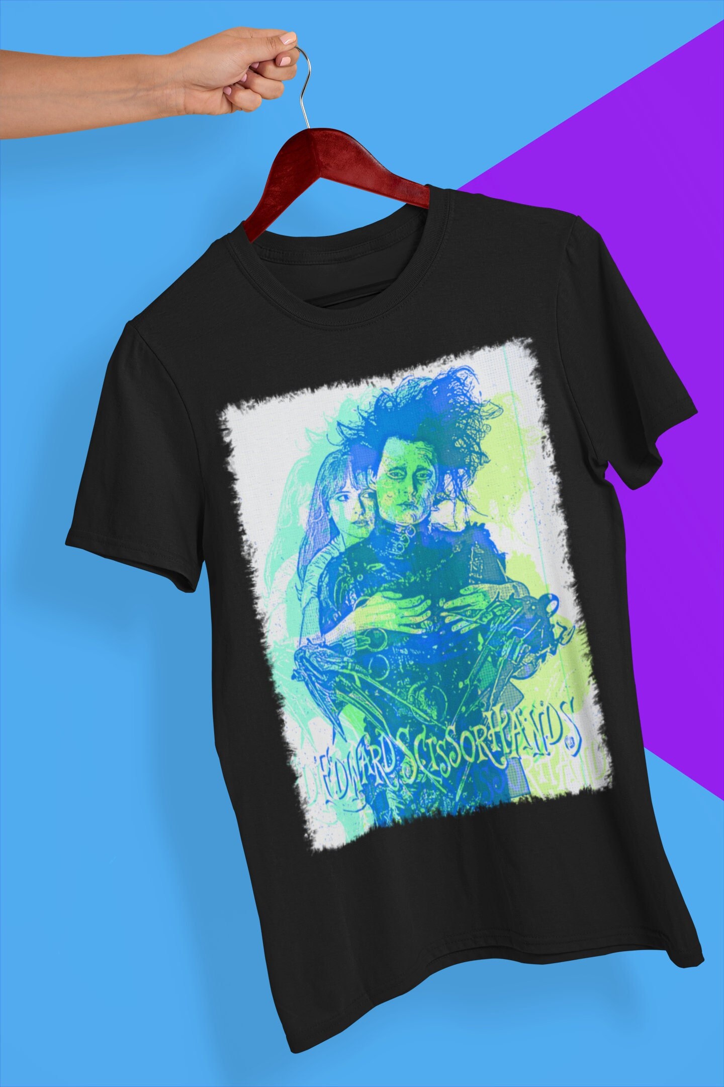 Retro Design Edward Scissor Hands Halloween Unisex T-Shirt Retro Design Edward Scissor Hands Halloween Unisex T-Shirt
