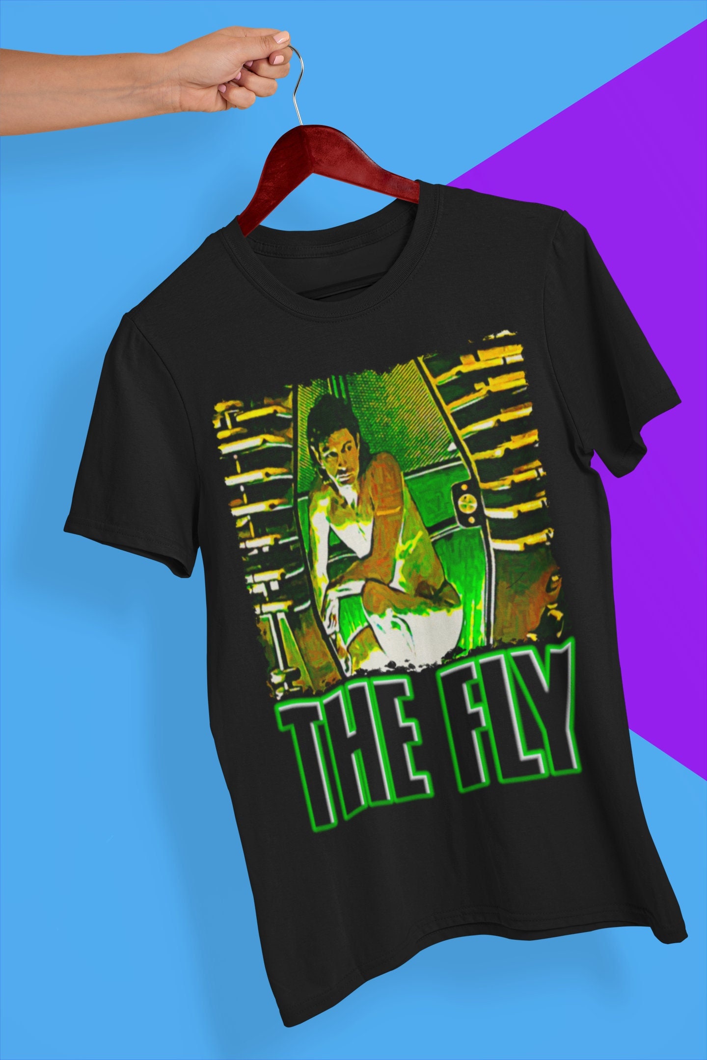 Retro Design The Fly Movie Halloween Unisex T-Shirt Retro Design The Fly Movie Halloween Unisex T-Shirt