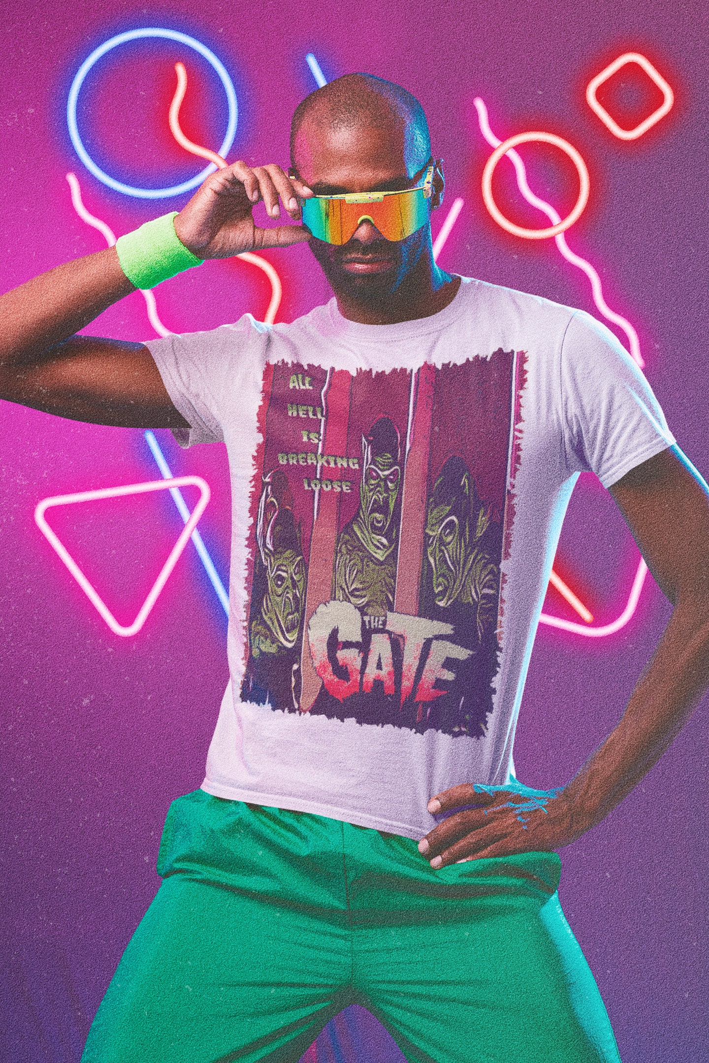 Retro Design The Gate Movie Halloween Unisex T-Shirt Retro Design The Gate Movie Halloween Unisex T-Shirt