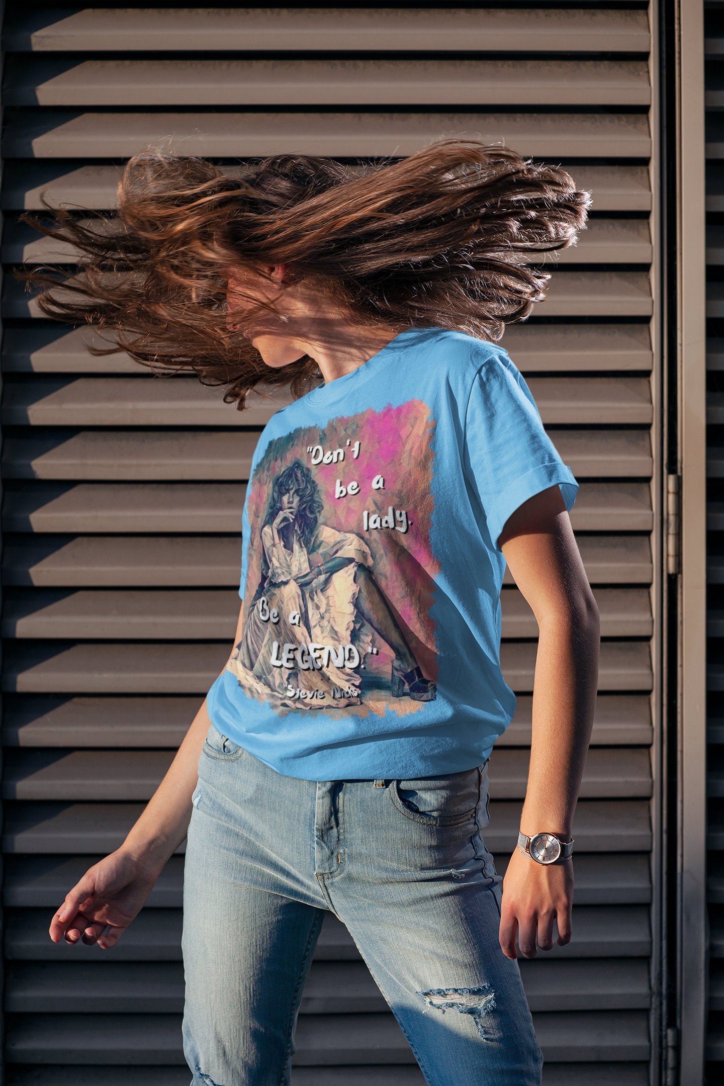 Retro Don't Be A Lady Be A Legend Stevie Nicks Quote Halloween Unisex T-Shirt Retro Don't Be A Lady Be A Legend Stevie Nicks Quote Halloween Unisex T-Shirt