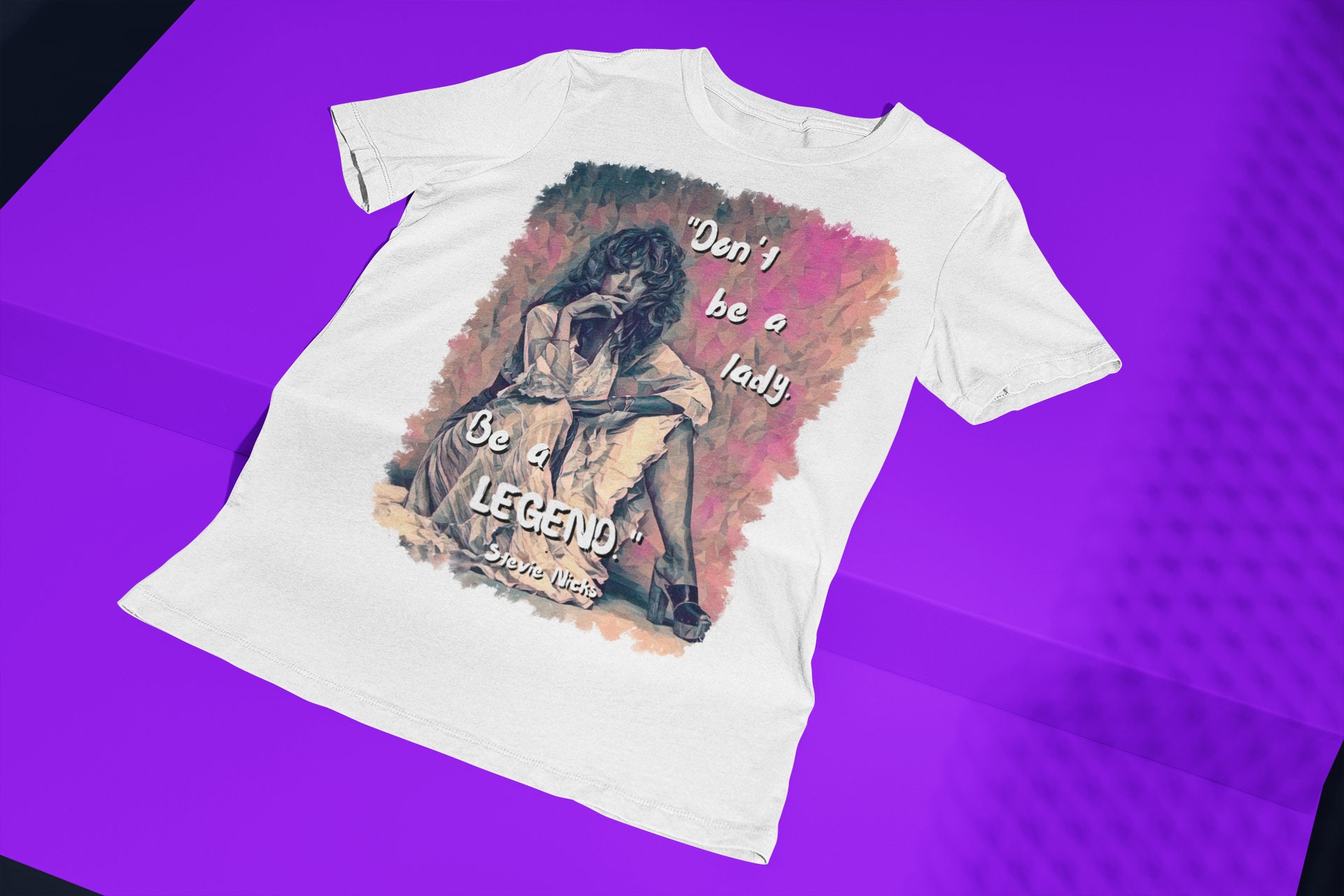 Retro Don't Be A Lady Be A Legend Stevie Nicks Quote Halloween Unisex T-Shirt Retro Don't Be A Lady Be A Legend Stevie Nicks Quote Halloween Unisex T-Shirt