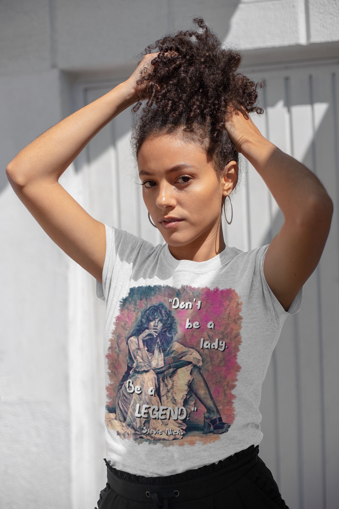 Retro Don't Be A Lady Be A Legend Stevie Nicks Quote Halloween Unisex T-Shirt Retro Don't Be A Lady Be A Legend Stevie Nicks Quote Halloween Unisex T-Shirt