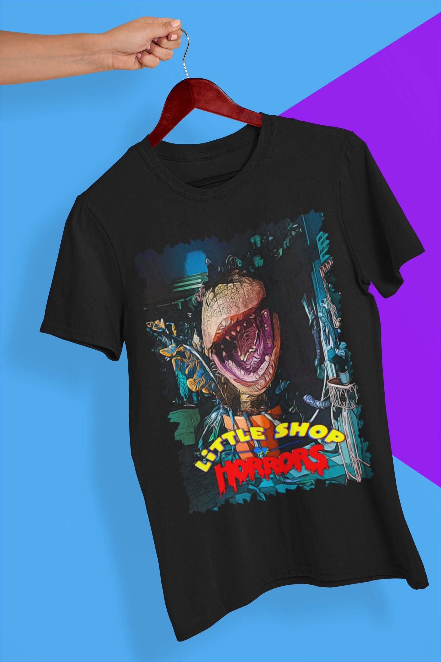 Retro Fan Art Little Shop Of Horrors Halloween Unisex T-Shirt Retro Fan Art Little Shop Of Horrors Halloween Unisex T-Shirt
