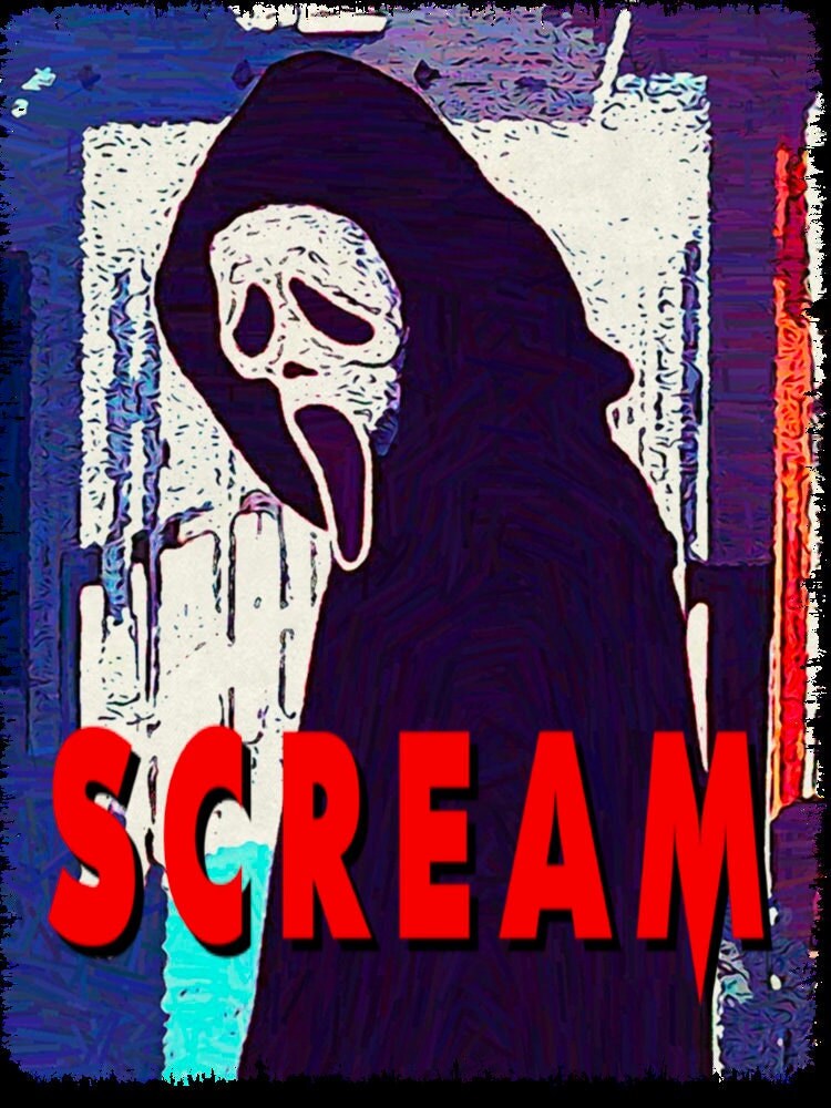 Retro Ghostface Scream Movie Halloween Unisex T-Shirt Retro Ghostface Scream Movie Halloween Unisex T-Shirt