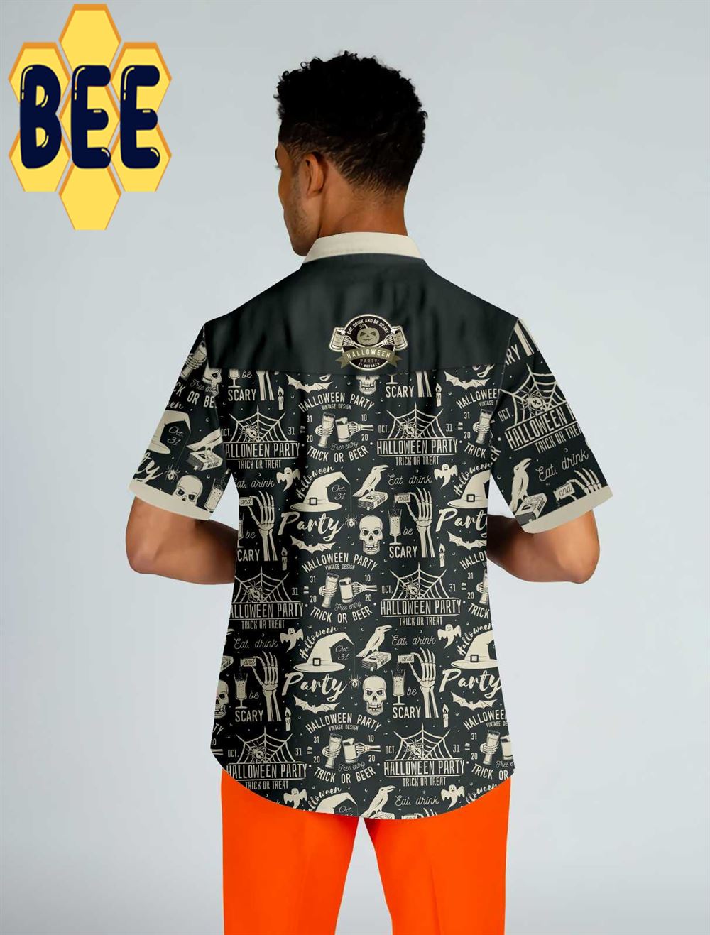 Retro Halloween Beer Party Hawaiian Shirt Retro Halloween Beer Party Hawaiian Shirt