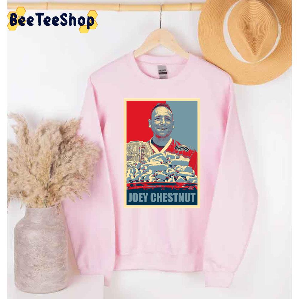 Retro Joey Chestnut Hope Unisex Sweatshirt Retro Joey Chestnut Hope Unisex Sweatshirt
