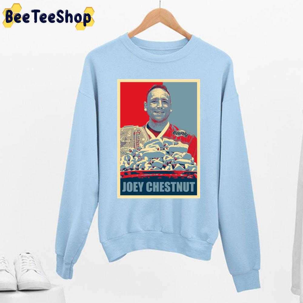 Retro Joey Chestnut Hope Unisex Sweatshirt Retro Joey Chestnut Hope Unisex Sweatshirt