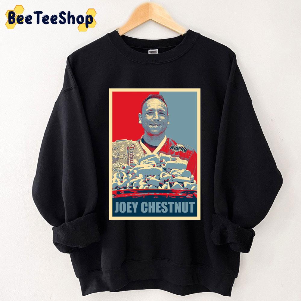 Retro Joey Chestnut Hope Unisex Sweatshirt Retro Joey Chestnut Hope Unisex Sweatshirt