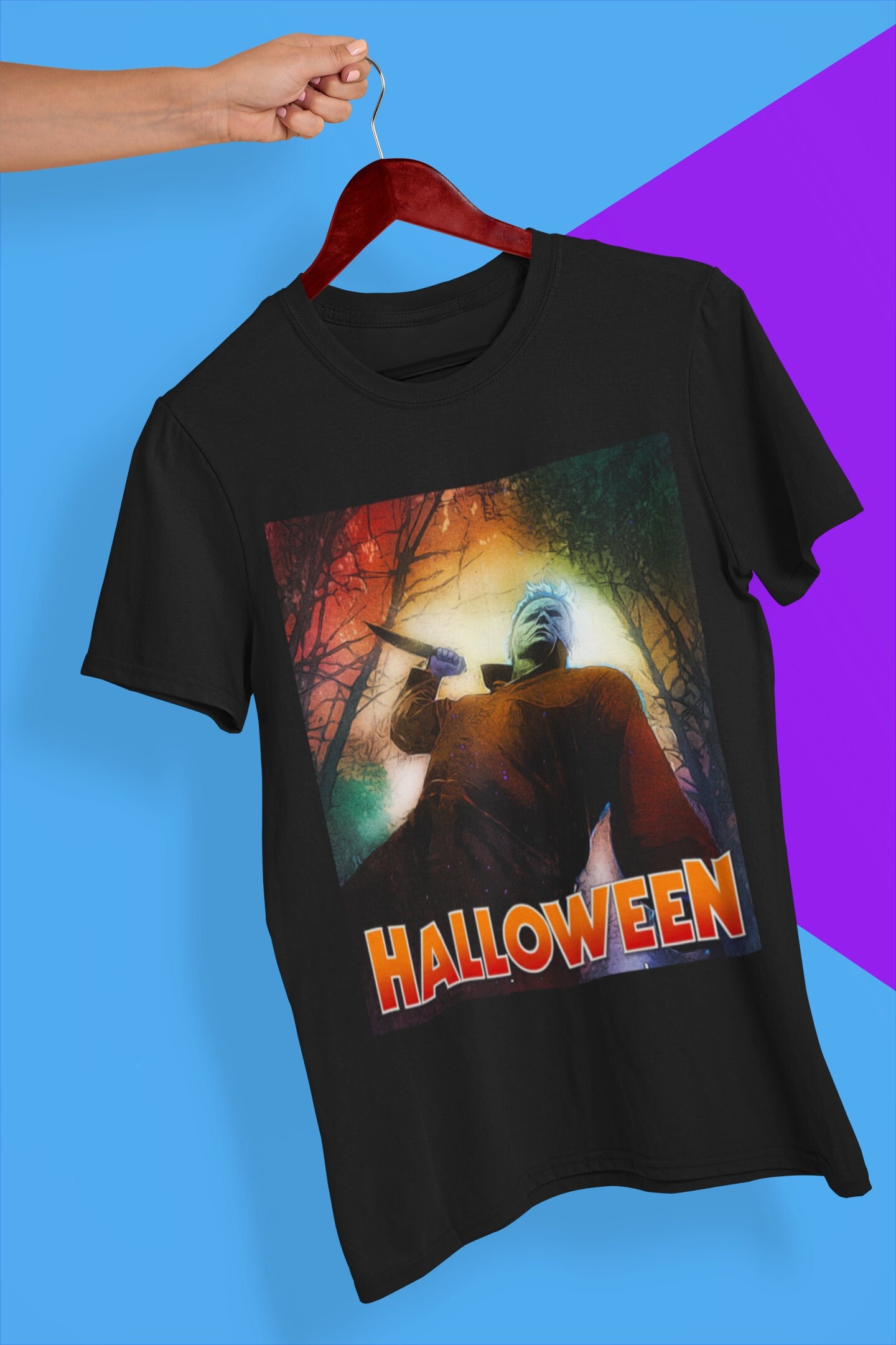 Retro Michael Myers Halloween Movie Halloween Unisex T-Shirt Retro Michael Myers Halloween Movie Halloween Unisex T-Shirt