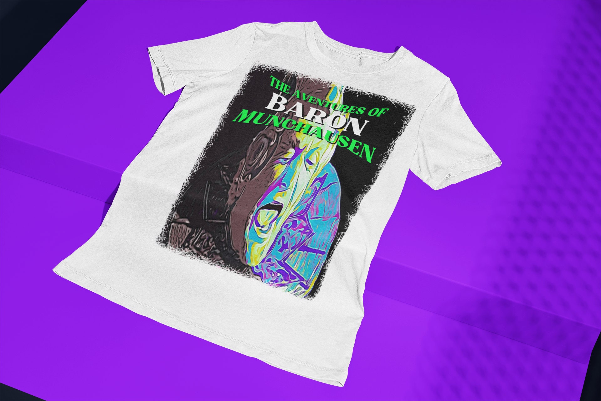 Retro The Adventures Of Baron Munchausen Poster Halloween Unisex T-Shirt Retro The Adventures Of Baron Munchausen Poster Halloween Unisex T-Shirt
