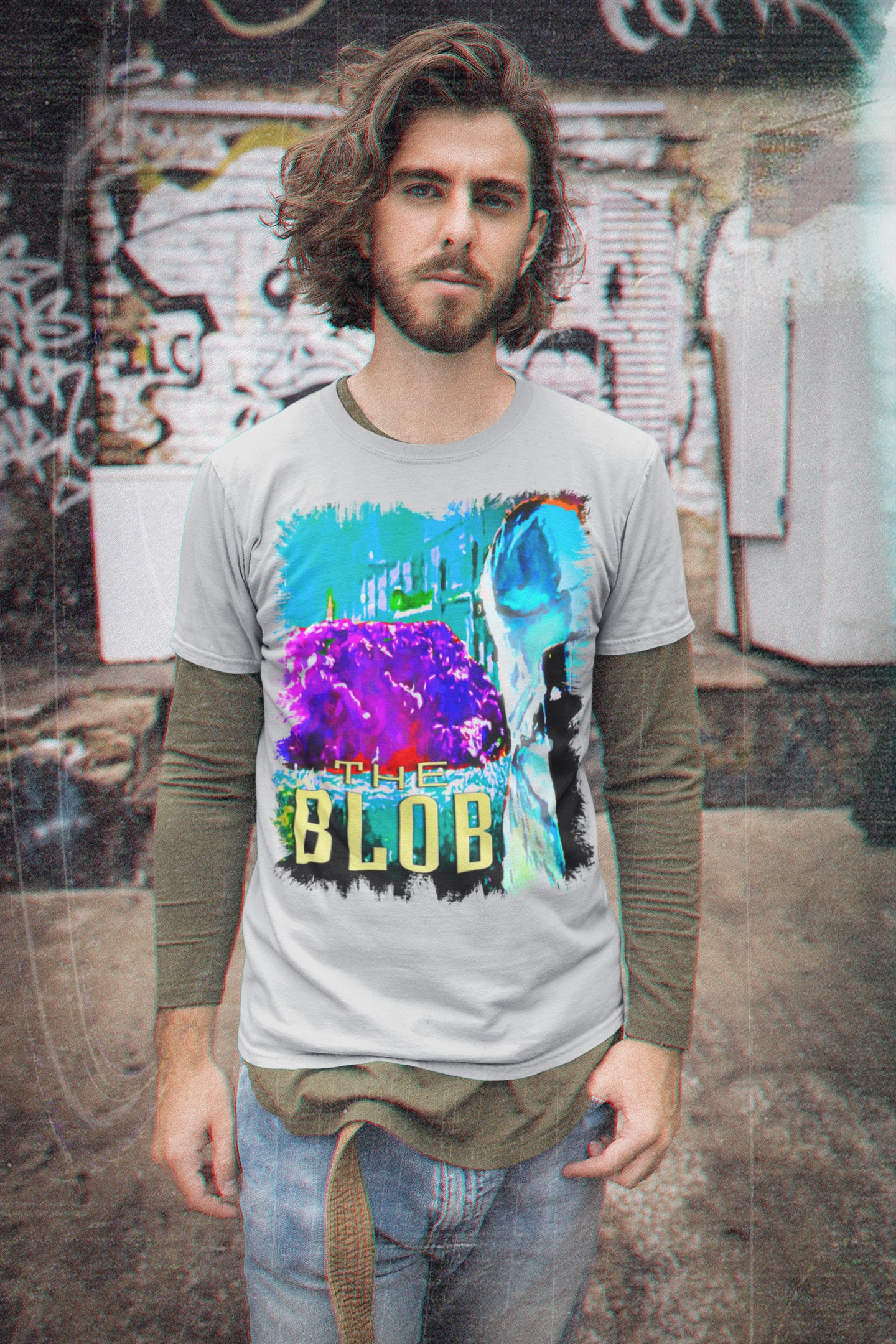 Retro The Blob Halloween Unisex T-Shirt Retro The Blob Halloween Unisex T-Shirt