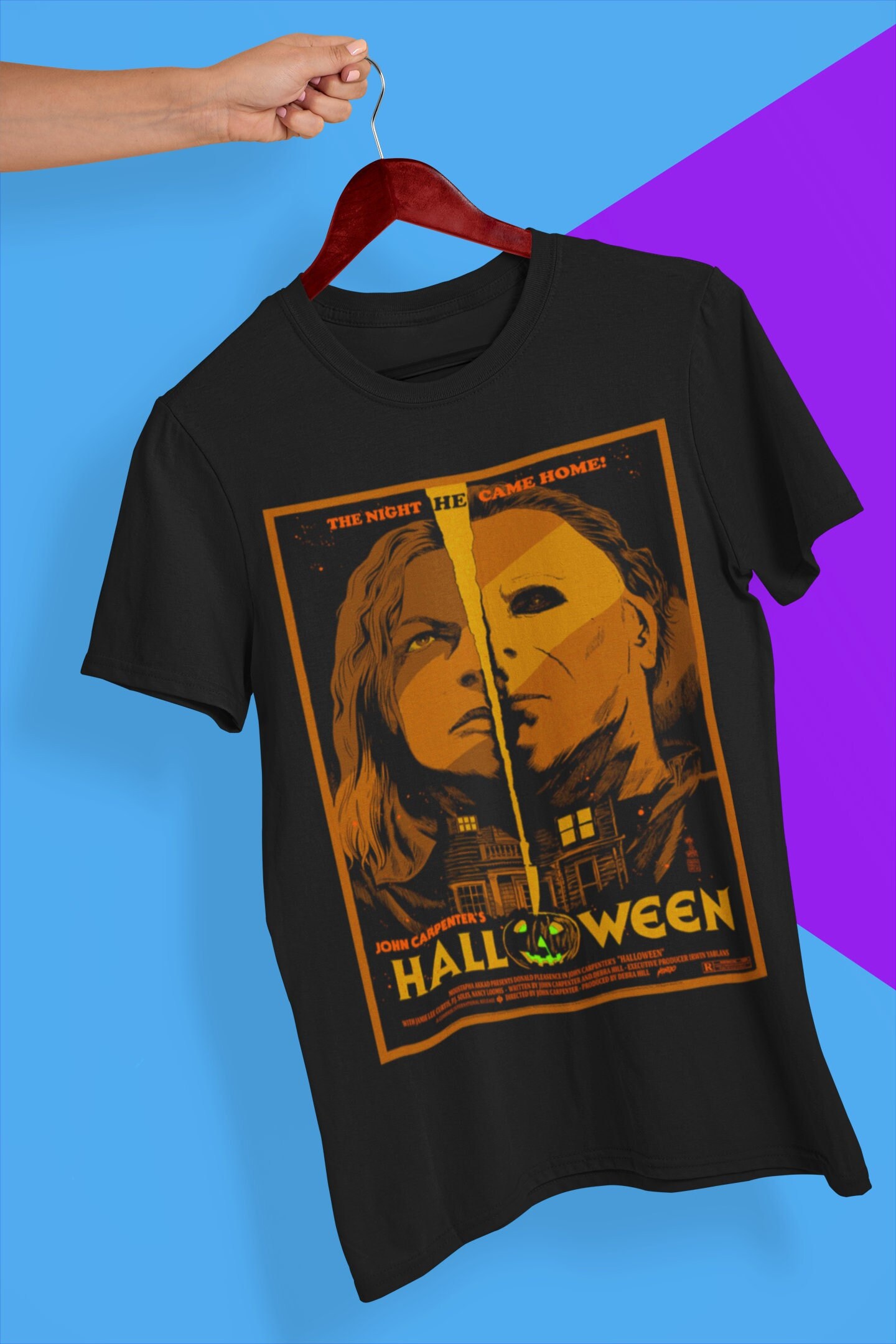 Retro The Night He Came Home John Carpenters Halloween Movie Halloween Unisex T-Shirt Retro The Night He Came Home John Carpenters Halloween Movie Halloween Unisex T-Shirt