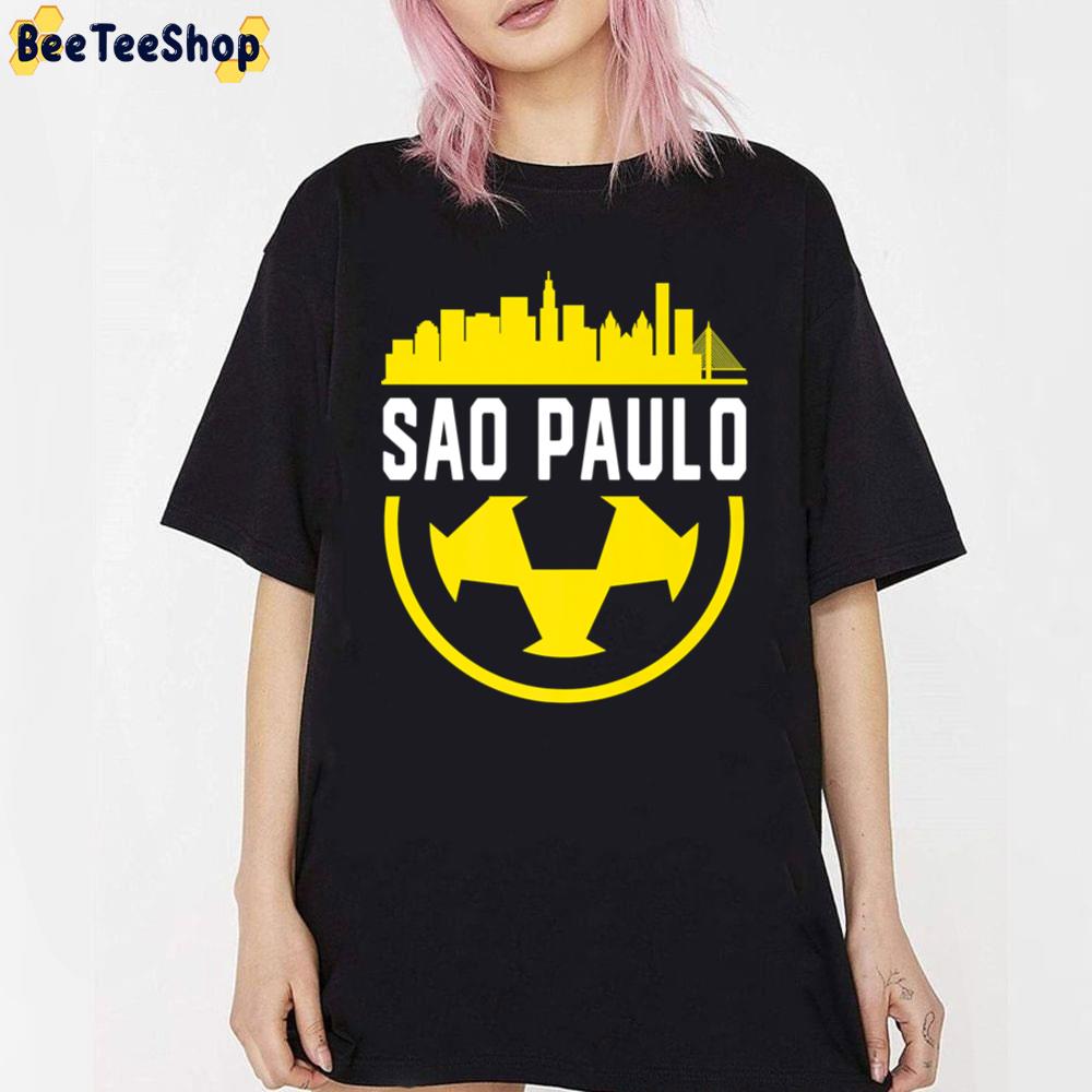 Sao Paulo Football Soccer Fan Vintage City Skyline Unisex T-Shirt Sao Paulo Football Soccer Fan Vintage City Skyline Unisex T-Shirt