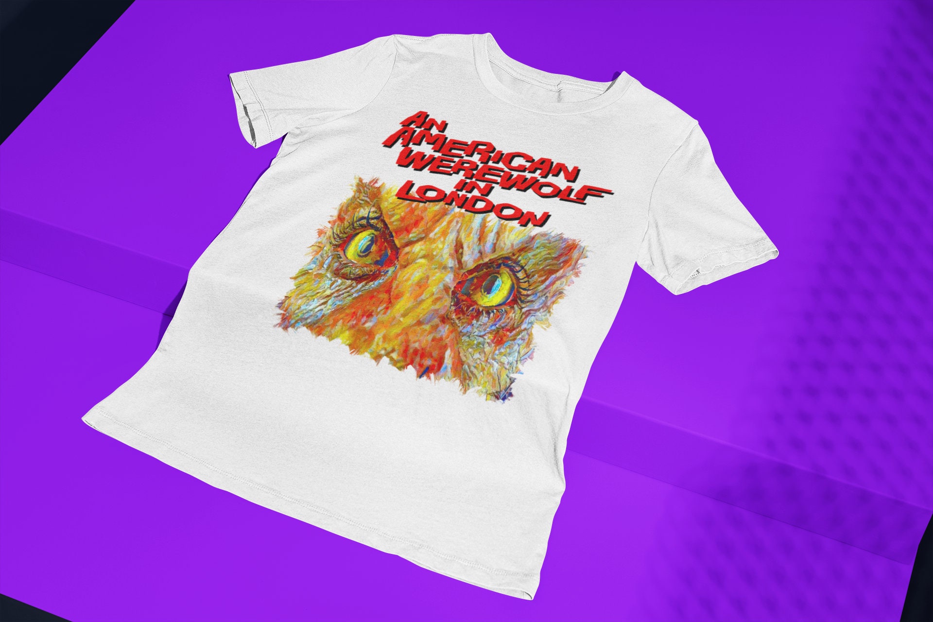 Scary Eyes American Werewolf In London Movie Halloween Unisex T-Shirt Scary Eyes American Werewolf In London Movie Halloween Unisex T-Shirt