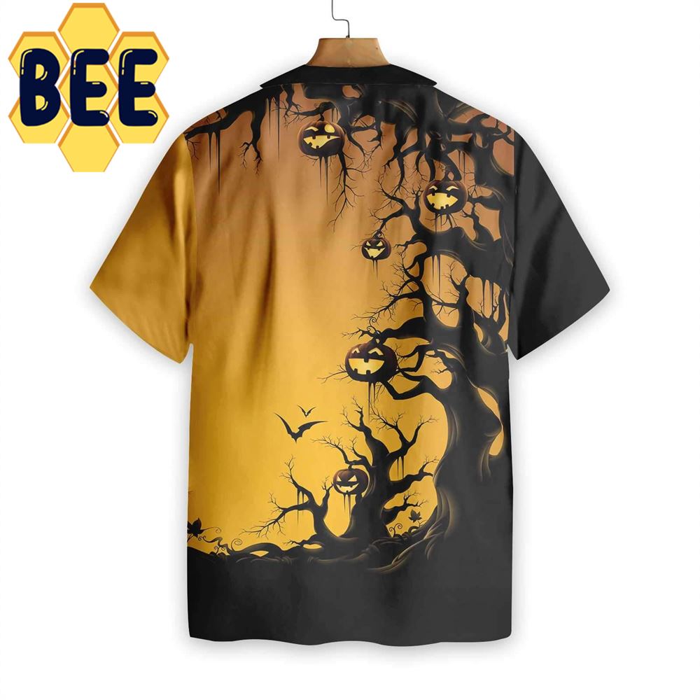 Scary Halloween Tree Hawaiian Shirt Scary Halloween Tree Hawaiian Shirt