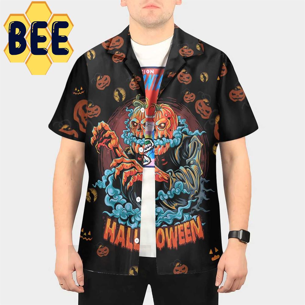 Scary Pumpkin For Halloween Night Hawaiian Shirt Scary Pumpkin For Halloween Night Hawaiian Shirt