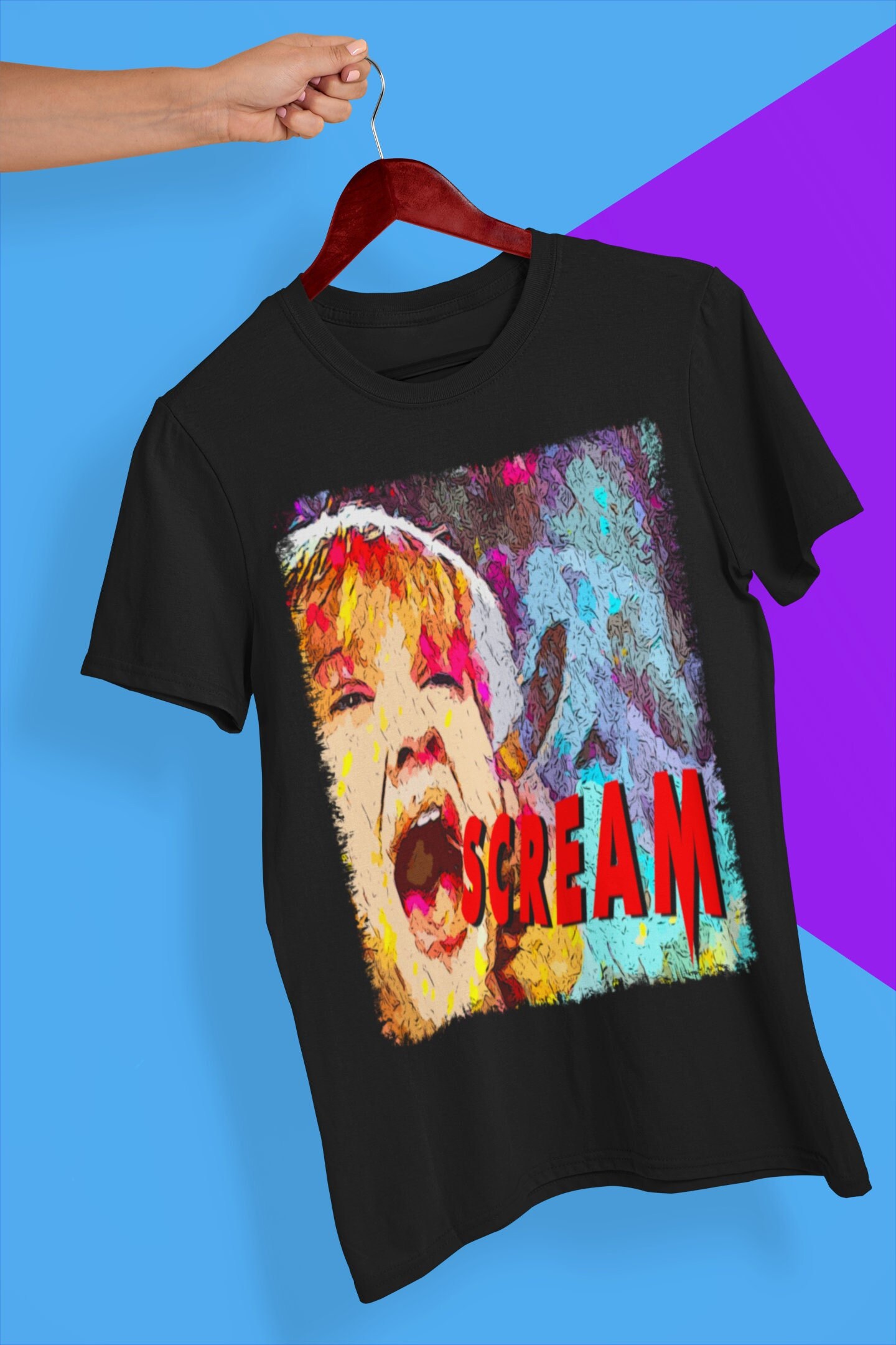 Scream Poster 90s Movie Halloween Unisex T-Shirt Scream Poster 90s Movie Halloween Unisex T-Shirt