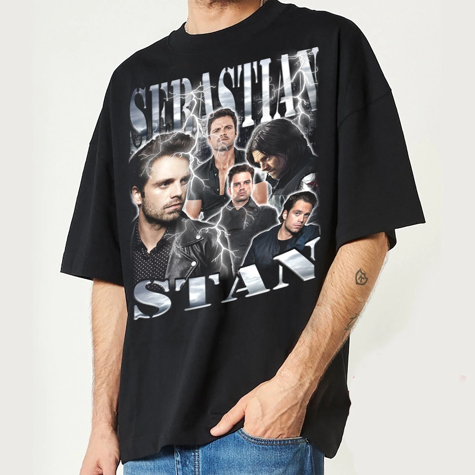 Sebastian Stan Retro Vintage Unisex T-Shirt Sebastian Stan Retro Vintage Unisex T-Shirt