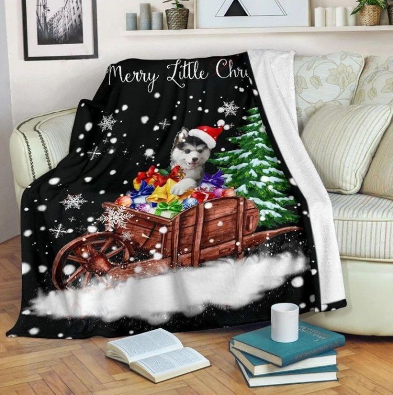 Siberian Husky Have Yourself A Merry Little Christmas Premium Comfy Sofa Throw Blanket Siberian Husky Have Yourself A Merry Little Christmas Premium Comfy Sofa Throw Blanket