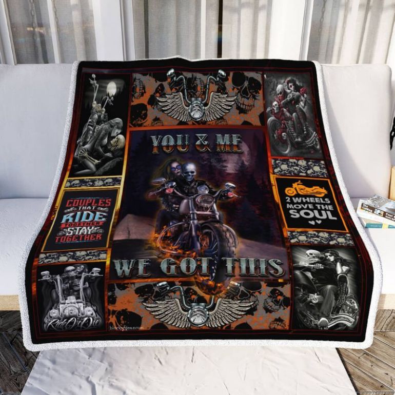 Skull Couple Motorcycle You And Me We Got This Premium Comfy Sofa Throw Blanket Skull Couple Motorcycle You And Me We Got This Premium Comfy Sofa Throw Blanket
