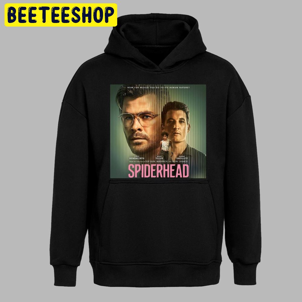 Spiderhead Chris Hemsworth Miles Teller Jurnee Smollett Unisex T-Shirt Spiderhead Chris Hemsworth Miles Teller Jurnee Smollett Unisex T-Shirt
