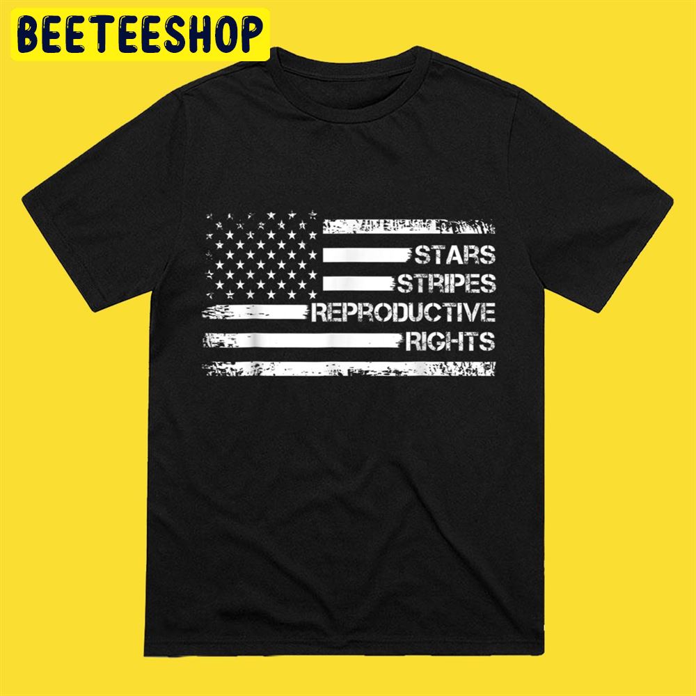 Stars Stripes Reproductive Rights US Flag 4th July Vintage Unisex T-Shirt Stars Stripes Reproductive Rights US Flag 4th July Vintage Unisex T-Shirt