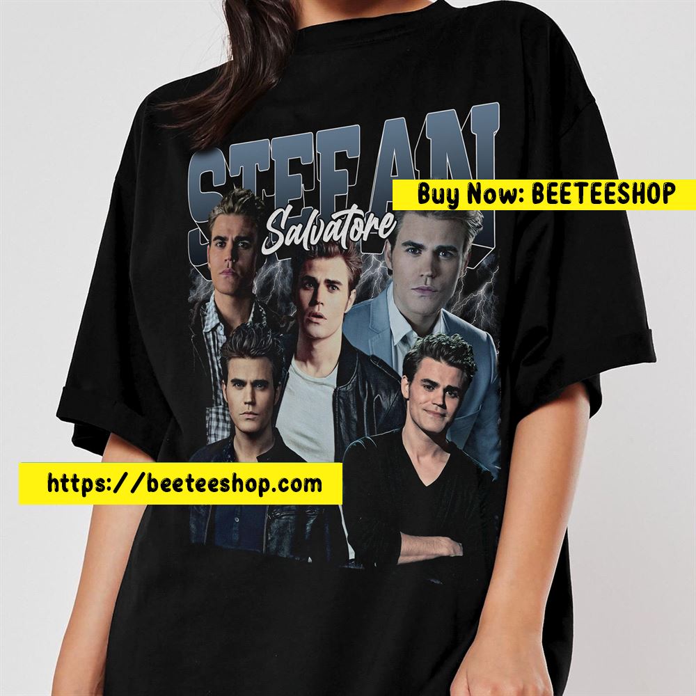 Stefan Salvatore The Vampire Diaries Paul Wesley Tv Series 90's Trending Vintage Unisex T-Shirt Stefan Salvatore The Vampire Diaries Paul Wesley Tv Series 90's Trending Vintage Unisex T-Shirt
