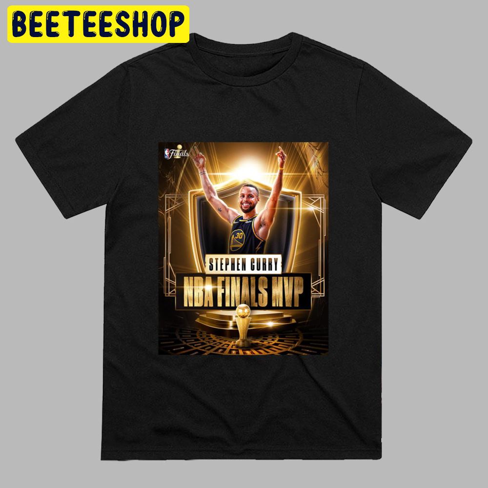 Stephen Curry receives the Bill Russell Trophy as the 2022 Unisex T-Shirt Stephen Curry receives the Bill Russell Trophy as the 2022 Unisex T-Shirt