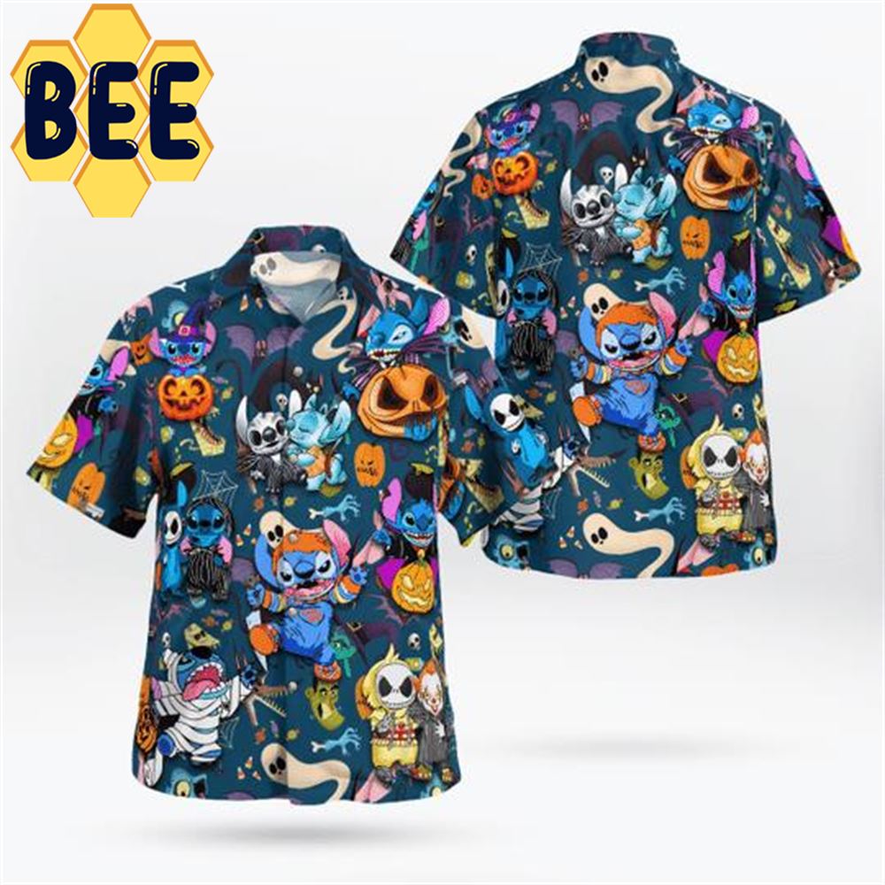 Stitch Halloween Hawaiian Shirt Stitch Halloween Hawaiian Shirt