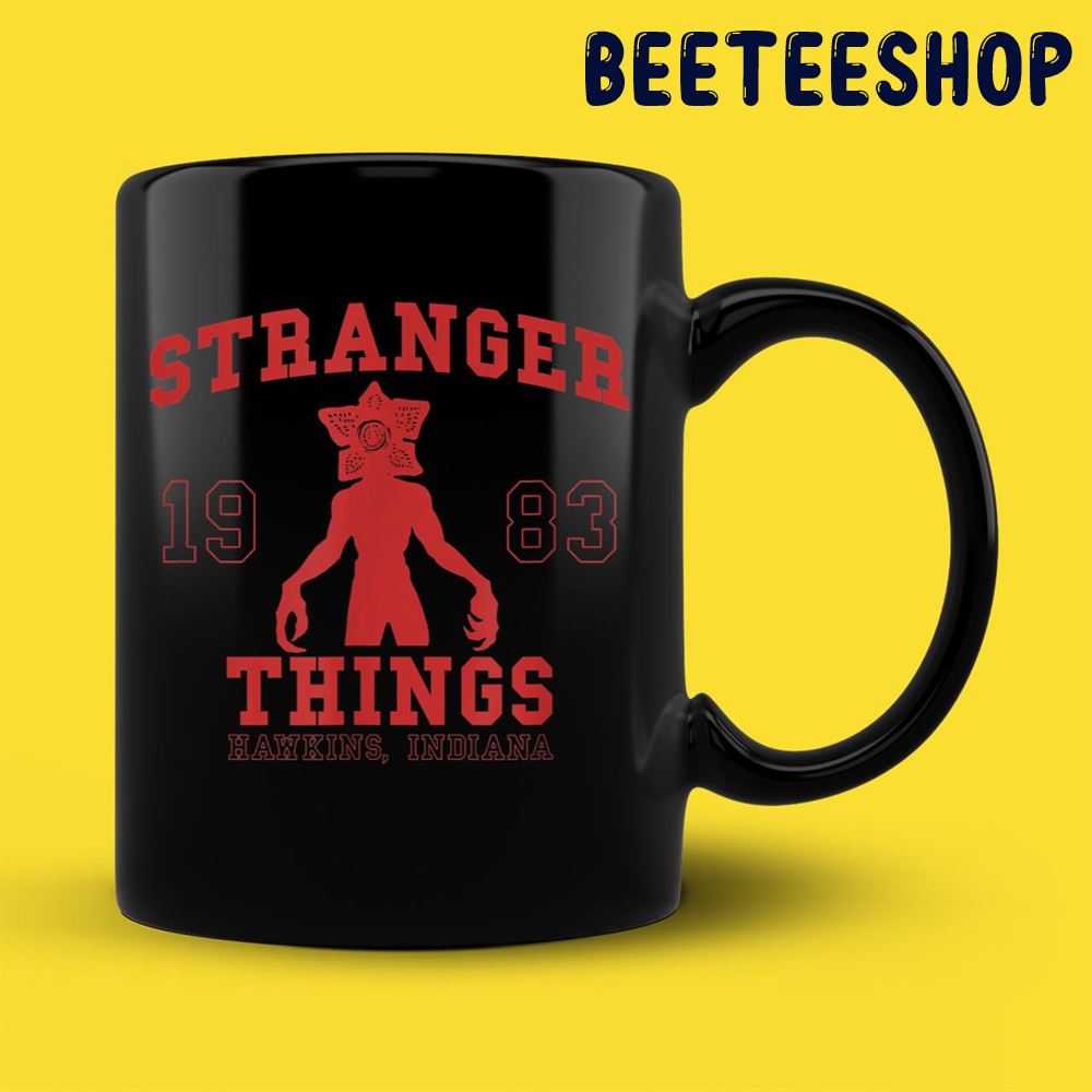 Stranger Things Demogorgon Collegiate 1983 Hawkins Indiana Mug Stranger Things Demogorgon Collegiate 1983 Hawkins Indiana Mug
