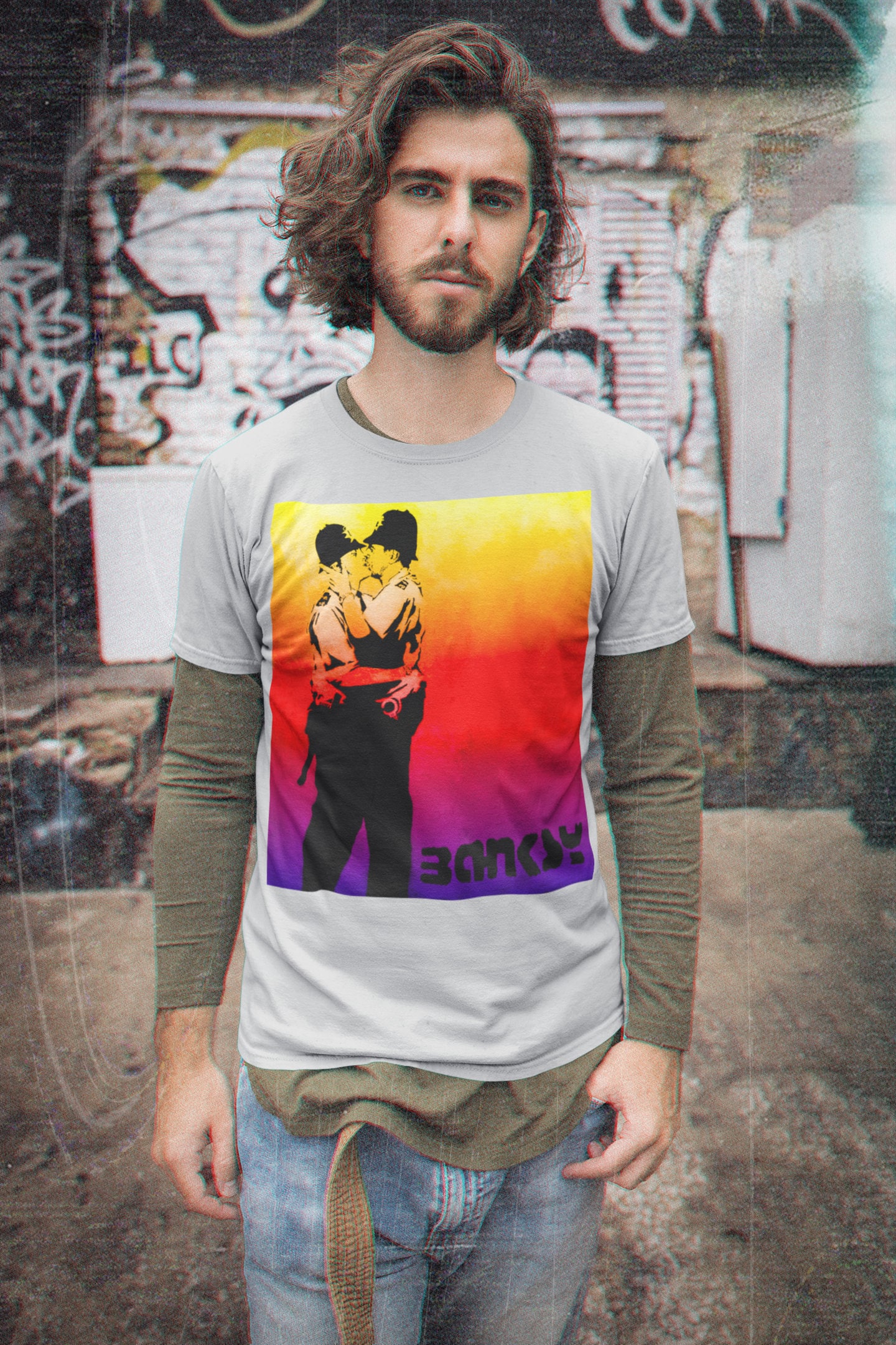 Sunset Art Banksy Street Art Halloween Unisex T-Shirt Sunset Art Banksy Street Art Halloween Unisex T-Shirt