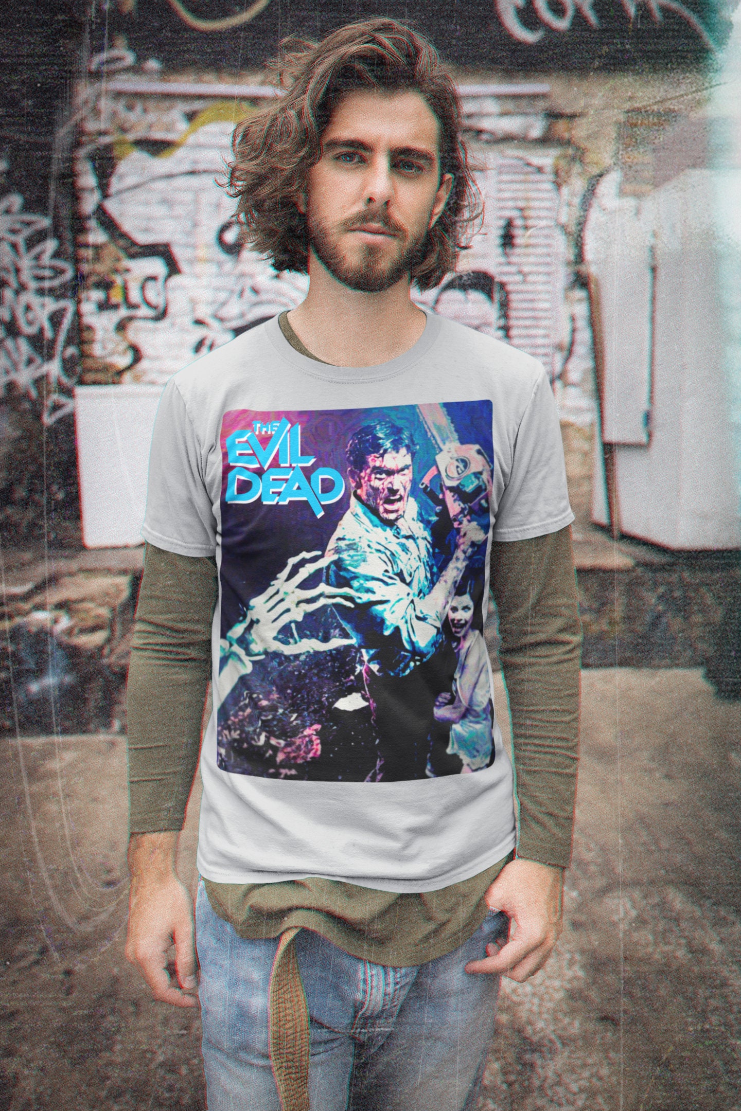 The Evil Dead Poster Style Halloween Unisex T-Shirt The Evil Dead Poster Style Halloween Unisex T-Shirt