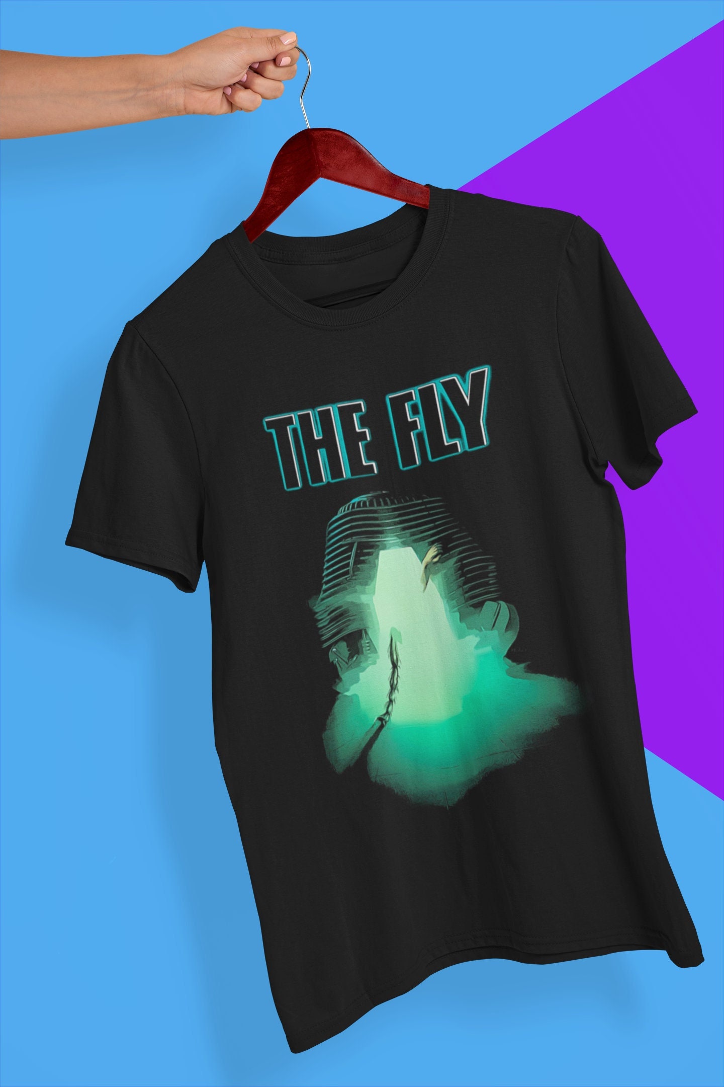 The Fly Movie Poster Style Halloween Unisex T-Shirt The Fly Movie Poster Style Halloween Unisex T-Shirt