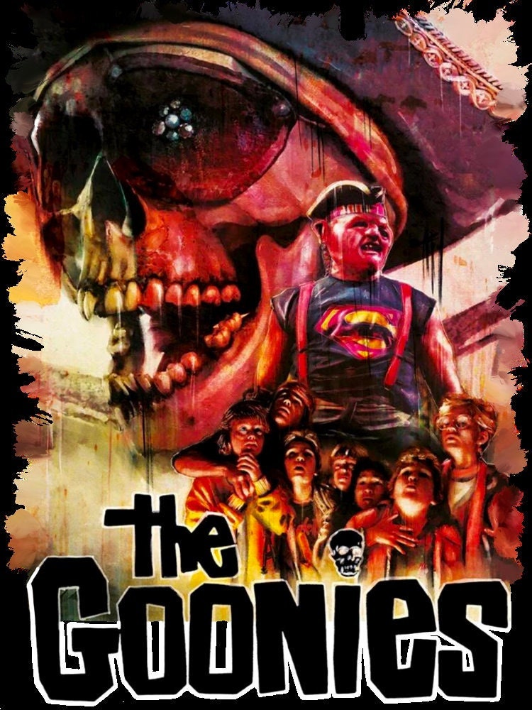 The Goonies Movie Poster Style Halloween Unisex T-Shirt The Goonies Movie Poster Style Halloween Unisex T-Shirt