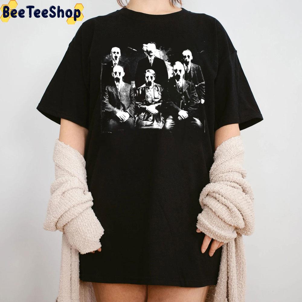 The Haunted Family Black White Art Unisex T-Shirt The Haunted Family Black White Art Unisex T-Shirt