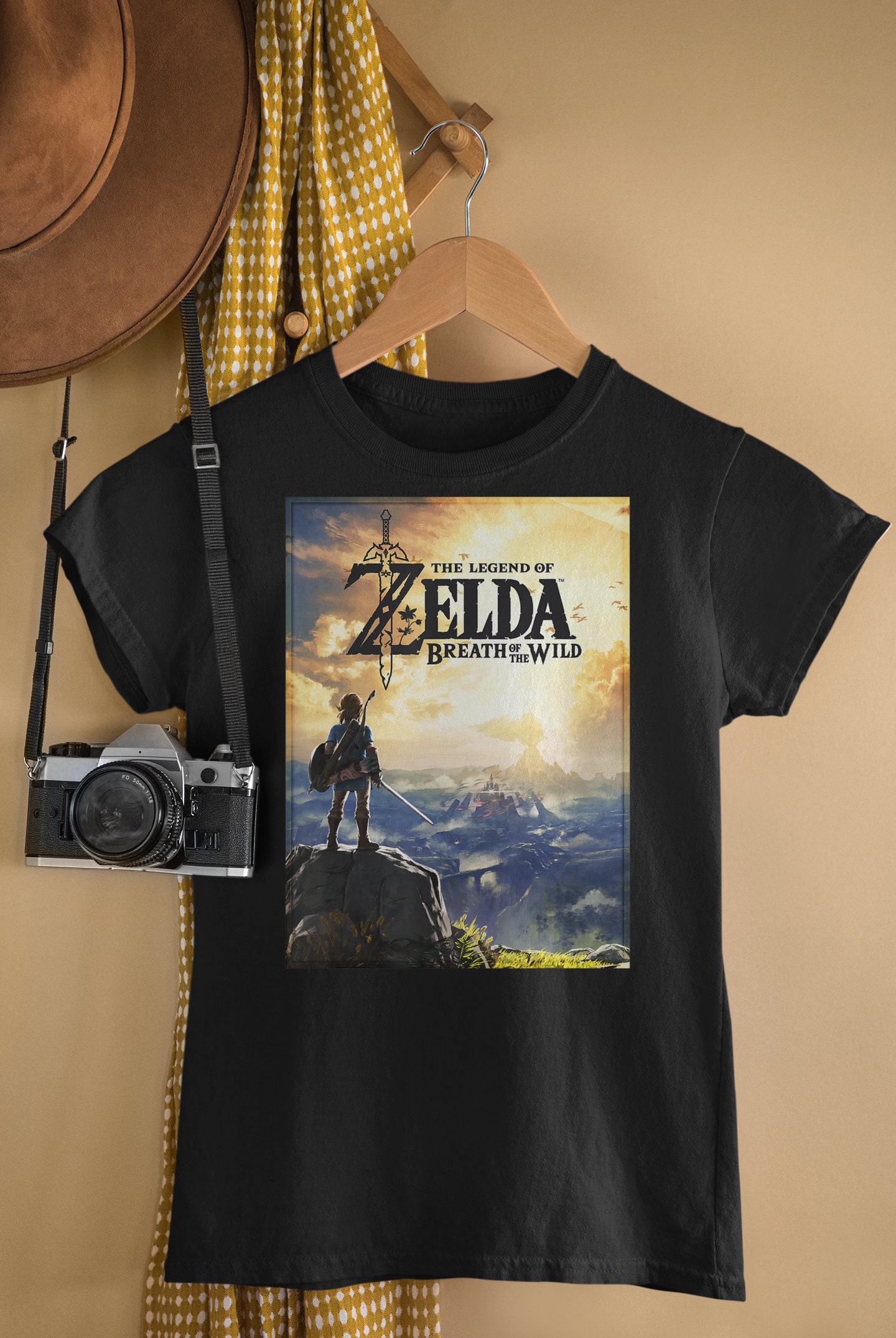 The Legend Of Zelda Breath Of The Wild Link Horizon Poster Unisex T-Shirt The Legend Of Zelda Breath Of The Wild Link Horizon Poster Unisex T-Shirt