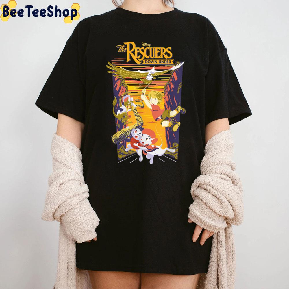 The Rescuers Down Under Group Shot Sunset Unisex T-Shirt The Rescuers Down Under Group Shot Sunset Unisex T-Shirt