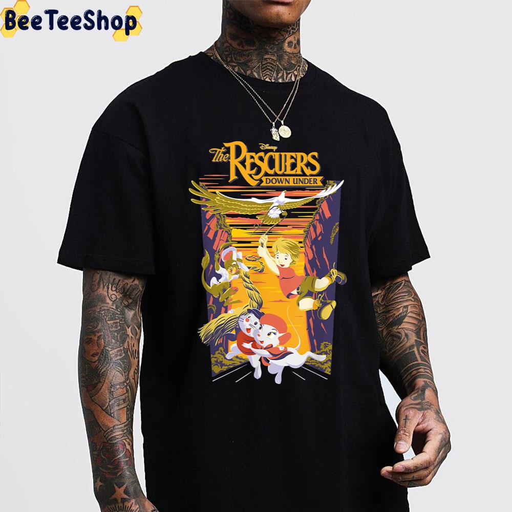 The Rescuers Down Under Group Shot Sunset Unisex T-Shirt The Rescuers Down Under Group Shot Sunset Unisex T-Shirt