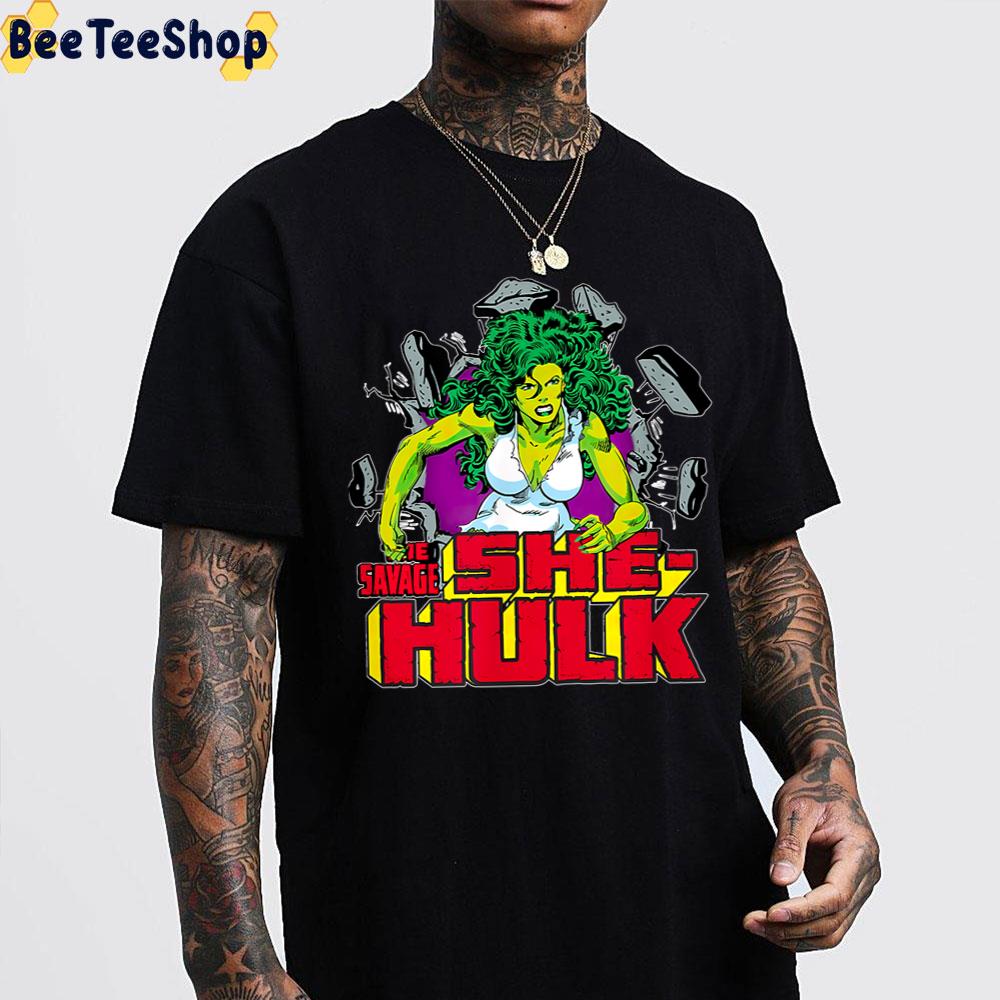 The Savage She-Hulk Retro Comic Unisex T-Shirt The Savage She-Hulk Retro Comic Unisex T-Shirt