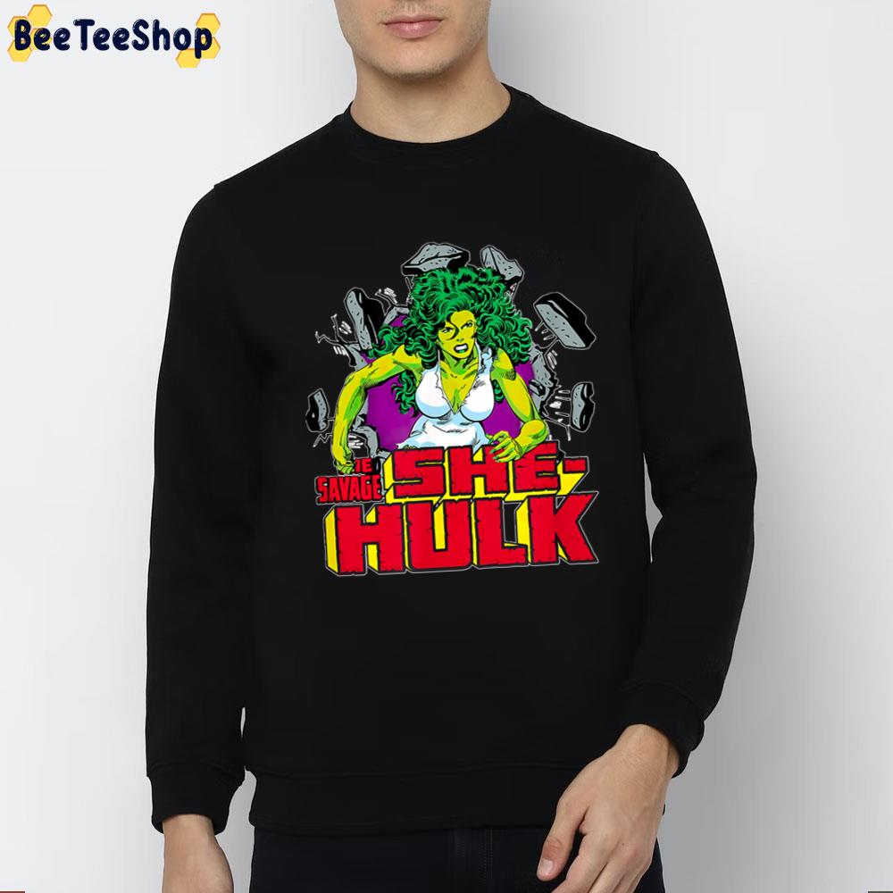 The Savage She-Hulk Retro Comic Unisex T-Shirt The Savage She-Hulk Retro Comic Unisex T-Shirt