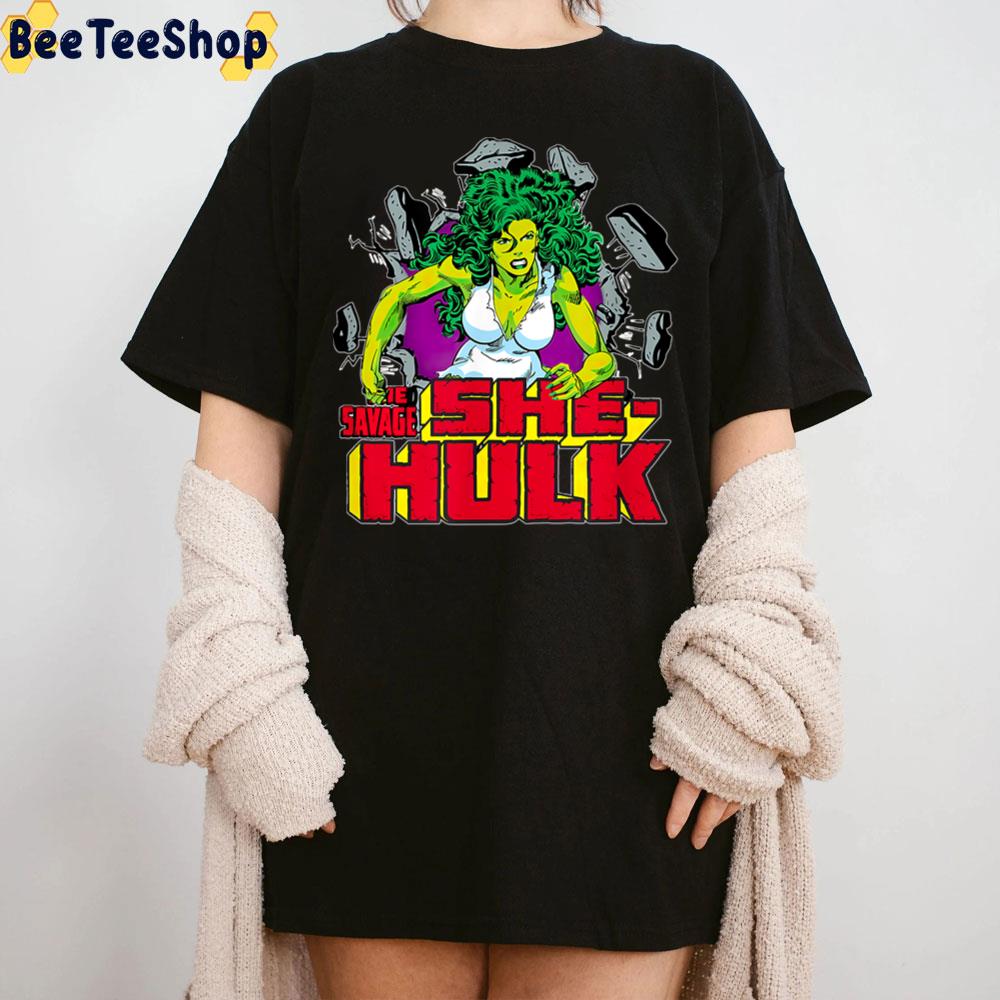 The Savage She-Hulk Retro Comic Unisex T-Shirt The Savage She-Hulk Retro Comic Unisex T-Shirt